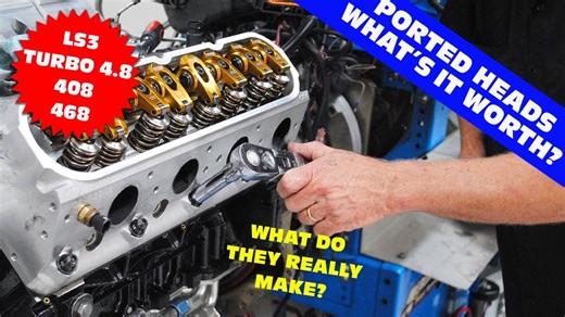 TURBO LS PORTED HEAD TEST. HOW MUCH ARE PORTED HEADS WORTH ON AN LS3, 408 STROKER OR TURBO 4.8L? - BangShift.com