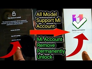 Redmi 7 Mi Account Remove Permanently Unlock Miui 1112 BY UnlockTool 2021