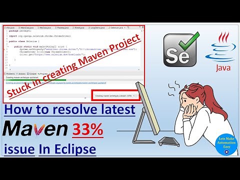 How to resolve Creating Maven project 33% issue in Eclipse | Pradeep Nailwal