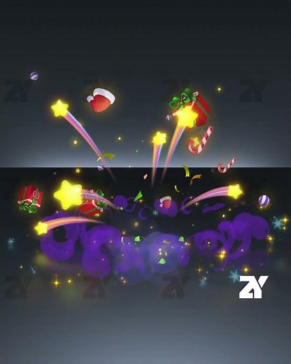 Special Effects_Christmas Gift #bomb #christmas #christmasgifts #Christmas explosion #Christmas hat