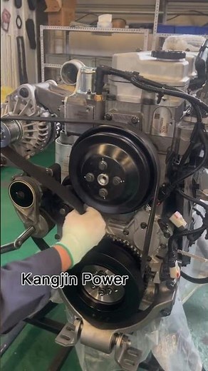How to Install Diesel Engine Serpentine Belt？# #dieselengine #dieselengineworkshop