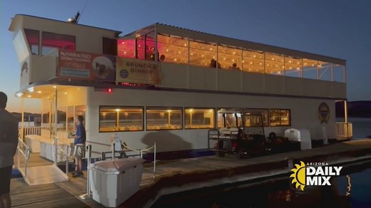 Lake Pleasant Cruises offers a variety of cruise types, including sightseeing, brunch, dinner, live music, and now a wine and cheese cruise with live music. | CW7 Arizona