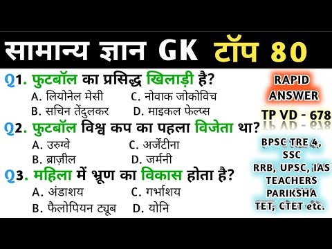 General Knowledge | General Knowledge | Top 60 GK | Gk Quiz in Hindi | SSC, BPSC TRE, UPSC,IAS, P...