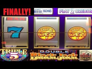 JACKPOT HANDPAY! FINALLY!!! TRIPLE 5 TIMES PAY + TRIPLE CASH + DOUBLE BLACKJACK SLOT PLAY! YES!!!