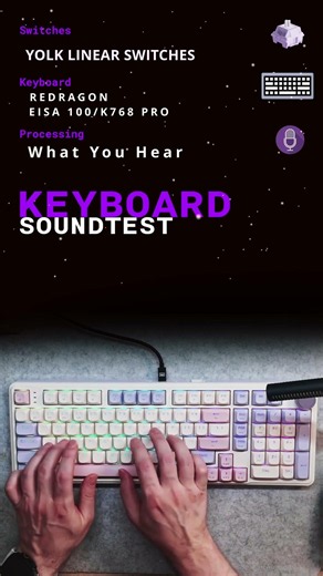 Redragon EISA K768 Sound Test: Clacky Budget Surprise