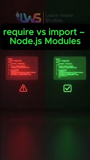 Node.js Modules: require vs. import difference.