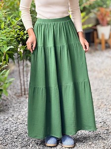 Double Gauze Maxi Skirt - Etsy
