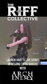 Arch Enemy live debut with Laurent Hart in Beijing