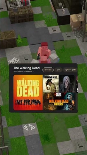 THE WALKING DEAD but in Minecraft! #minecraftrealistic #minecrafthumor