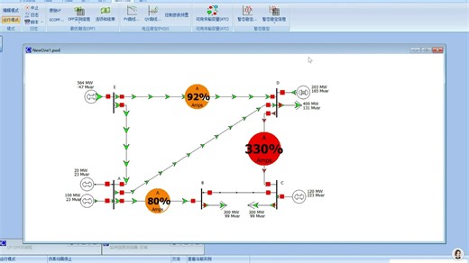 电力市场powerworld潮流计算（潮流+最优潮流）