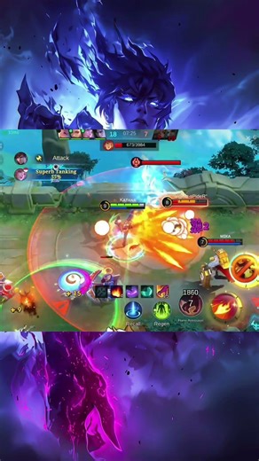 Gusion K Skin Gameplay #MOBA55GoldenMonth #MOBA55Creator