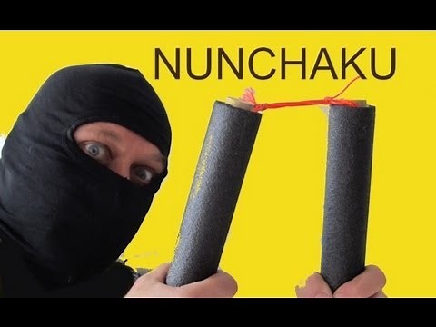How to Make Nunchaku (Nunchucks) with foam for practice