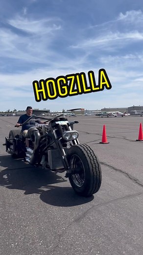 HOGZILLA #custommotorcycles #motorcyclesoftiktok #ridewithred #fyp #hog #weirdmotorcycle #crazymotorcycle #bikersoftiktok #hogzilla