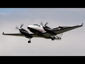 4Kᵁᴴᴰ Beechcraft 250 King Air Textron Aviation, Arrival & Departure @ RAF Fairford