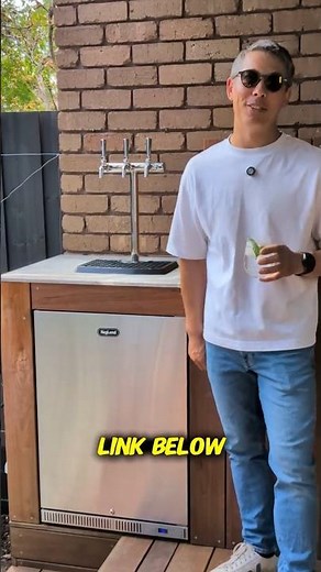 🍾 Bar Fridge vs. Kegerator 🍻: Why not both? 🤷 #kegerator #outdoor #bar #hack #beer