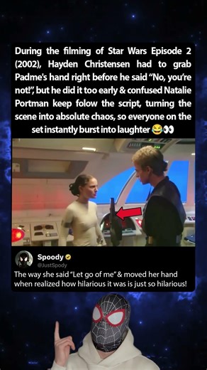 During the filming of Star Wars Episode 2 (2002), Natalie Portman couldn't hold