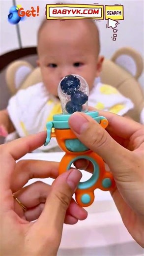 Worried about fruit chunks causing choking? This Baby Fruit Feeder Pacifier makes it safe and fun!