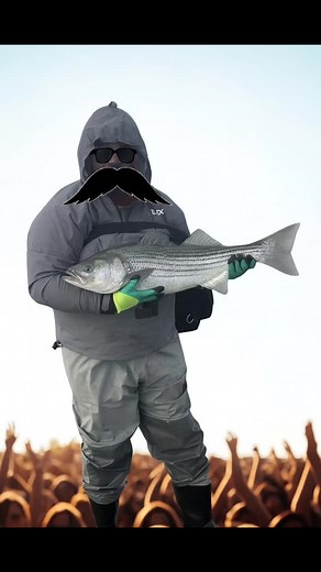 Stache and bass 🥸 @phasegear @superstrikelures @cvoorhies | Bklyn Fishers