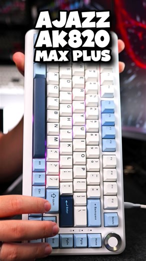 3.2K views · 254 reactions | A ton of keyboards but no idea where to start? The Ajazz AK820 Max Plus is your best starter. #keyboards #pc #pcgaming #pcaccessories #keebs #mechanicalkeyboard #deskaccessories #creamykeyboards | Christian Perez | Facebook
