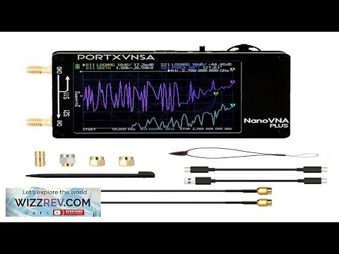 PORTXVNSA NanoVNA Plus 50KHz 2.7GHz Vector Network Analyzer 80dB Dynamic Range Touch Screen