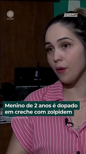 Menino de 2 anos é dopado em creche com zolpidem | #shorts #domingoespetacular