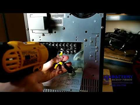 How To Install A Power Cable On A Hardwire Battery Backup UPS