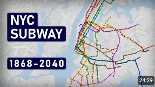 纽约地铁发展史 1868~2040