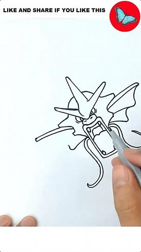 How To Draw Shiny Gyarados #howtodraw #drawing #pokemon