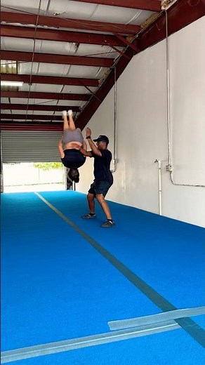 Back Walkover, Back Handspring, Back Tuck! (With a Spot) 🤩