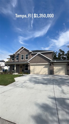 Holton Irwin I Tampa Realtor on Instagram: "TAMPA FL | $1,274,900 Comment “link” for the link!!🔗 5 Bed • 5 Bath • 3,196 SqFt • Built 2025 • Custom Home • New Construction Tap the link in my bio or DM to get started on your buying journey! Helping Tampa buyers make their move 🥂Your trusted agent for the journey 📞(941) 504-9519 📧hirwin@smithandassociates.com DM me for more info: @holton_irwin — #JustListed #SouthTampaLiving #TampaRealEstate #DreamHomeVibes #MovelnReady"