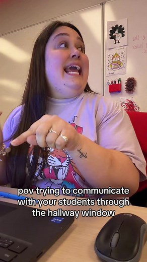 POV: Communicating with Students Through Hallway Window