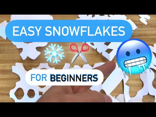 How To Make Paper Snowflakes - For Kids