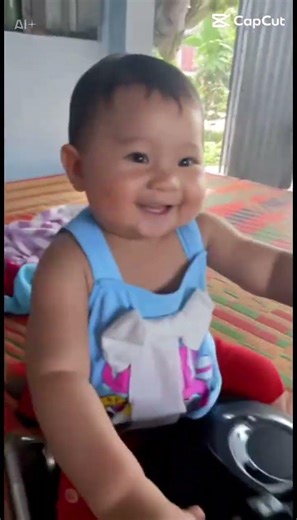 Adorable baby riding a motorbike #funny baby #dothingsyoudontwanttodo