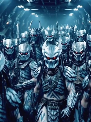 Different fractions of yautja are coming with their best warriors #predator #aiart #scifi #yautja #avp