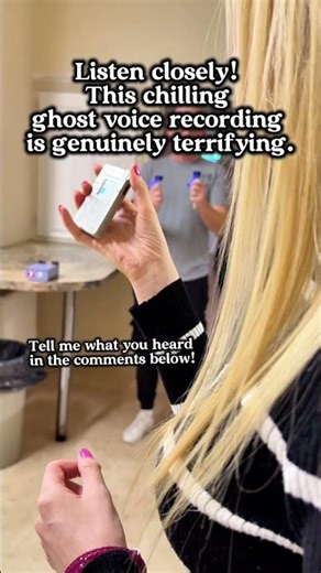 This Blonde GHOST Hunter Captured a Ghost Voice, #evp #paranormalaudio