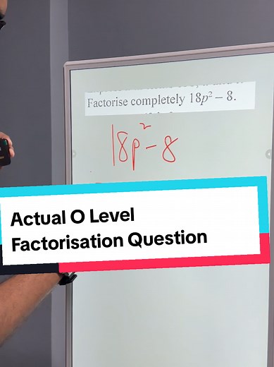Factorise completely Actual O Level Maths Question #maths #algebra #tutorial