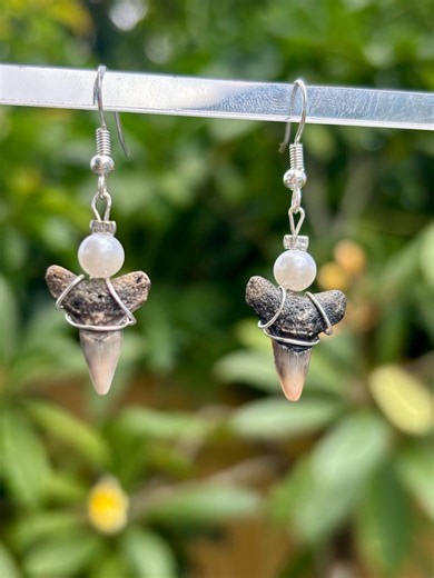 Shark Teeth Earrings - Etsy