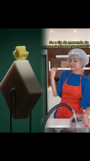 Se a tia da merenda da escola fizesse um tutorial#shorts