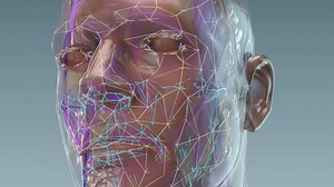 Download Futuristic artificial intelligence facial recognition 3D animated head - Loop for free