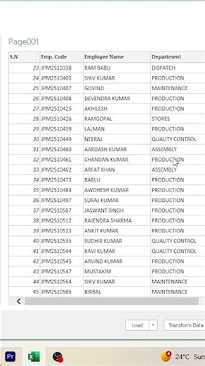 PDF import data in excel #excel #pdf #advancedexcel #exceltricks #ytshorts #like #youtube