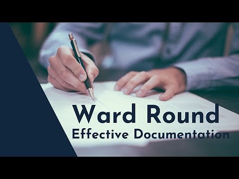 How to write a structured ward round note (written example) for doctors