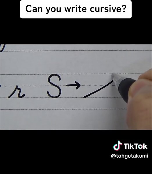 Can you write cursive?