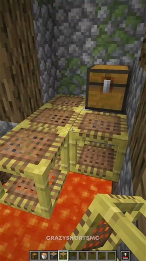 Minecraft Lava Trap #minecraft #shorts