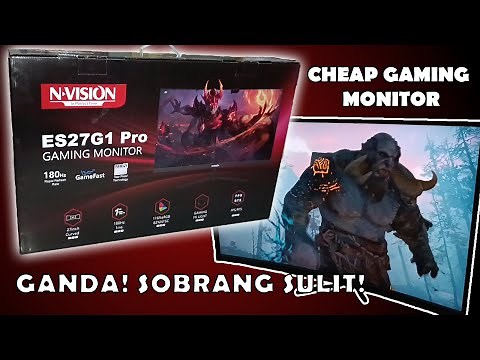 NVISION ES27G1 PRO 27" 180Hz Curved VA Gaming Monitor