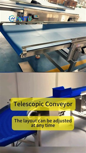 Telescopic Removable Flexible Conveyor|stretchable & movable design