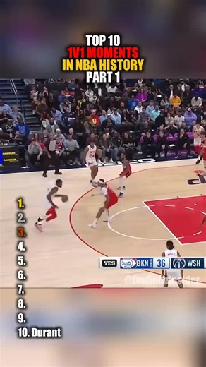 Top 10 1v1 moments in NBA! Part 1/2!🔥🏀 #nba #nbaedits #fyp #nbamoments #nbaranking