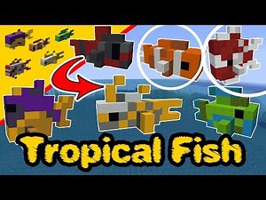 Minecraft tropical fish - Tropical fish Statue - Fish PS4, XBox, PC, Pocket Edition, Switch