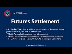 Futures Settlement: What it is, and How to Add that line to Trading View