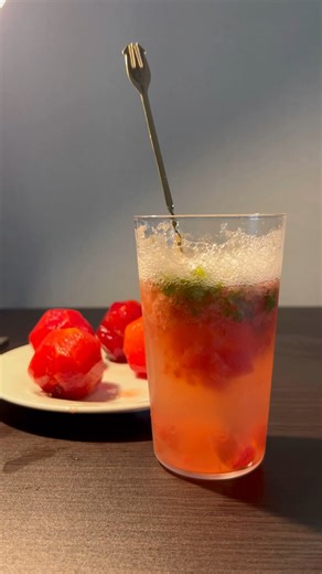 【ASMR】ソルダム(スモモ)の炭酸割り
