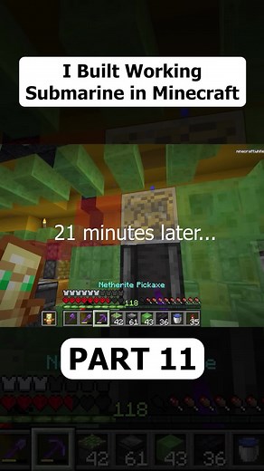 Explore the Working Submarine in Minecraft